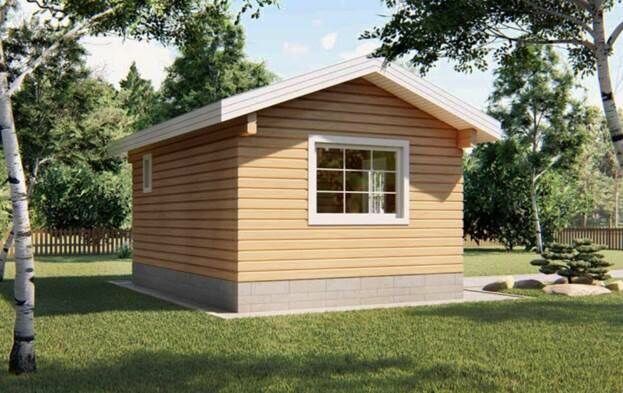 Баня из бруса 5х4 №3